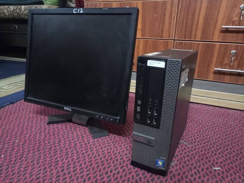 DELL OPTIPLEX 990 SET WITH 17" LCD 12