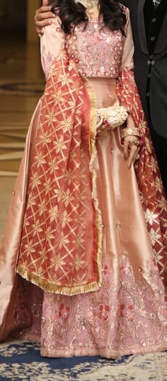 wedding wear Lehnga choli ( baby pink) ready to wear baby pink 0