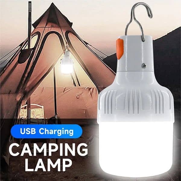 Outdoor USB Rechargeable LED Lamp Bulbs High Brightness Emergency 1