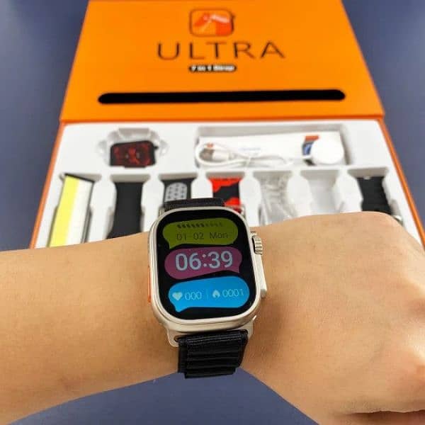 Ultra 7 In 1 Straps New Smart Watch 49mm 2.01inch Full Touch Screen 1