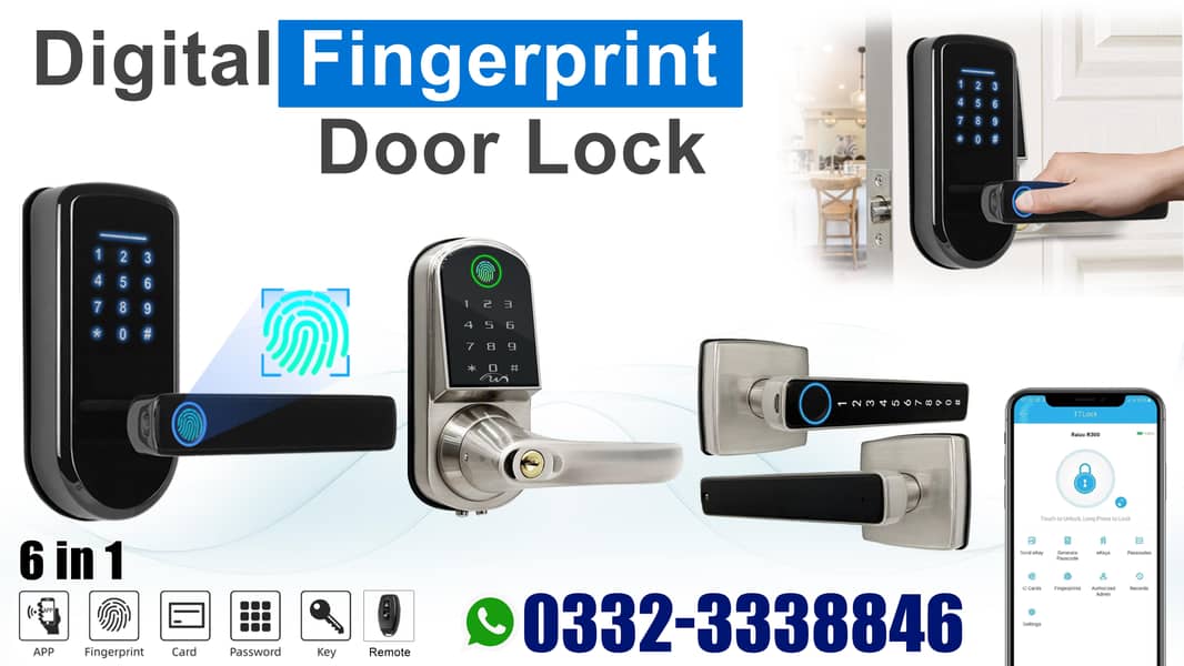 digitral Fingerprint password automatic door lock file safe locker 0