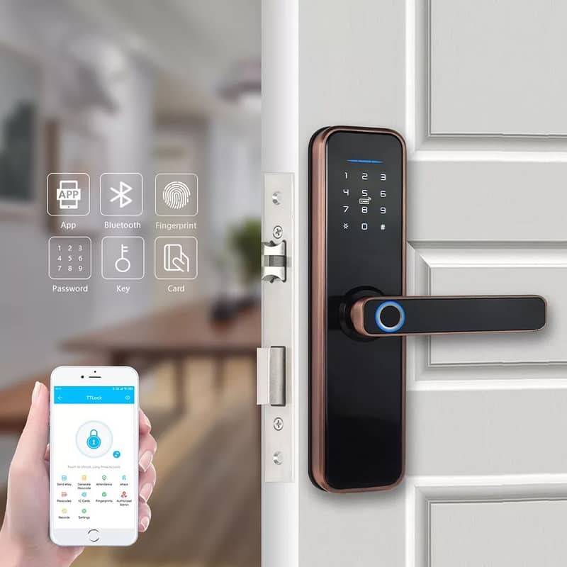 digitral Fingerprint password automatic door lock file safe locker 1