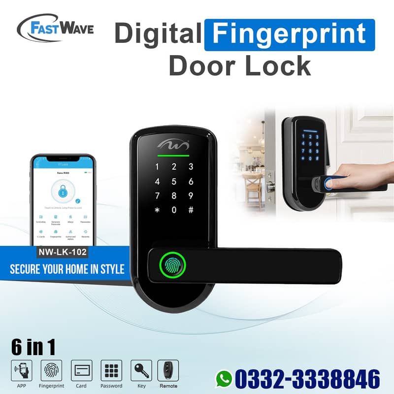 digitral Fingerprint password automatic door lock file safe locker 2