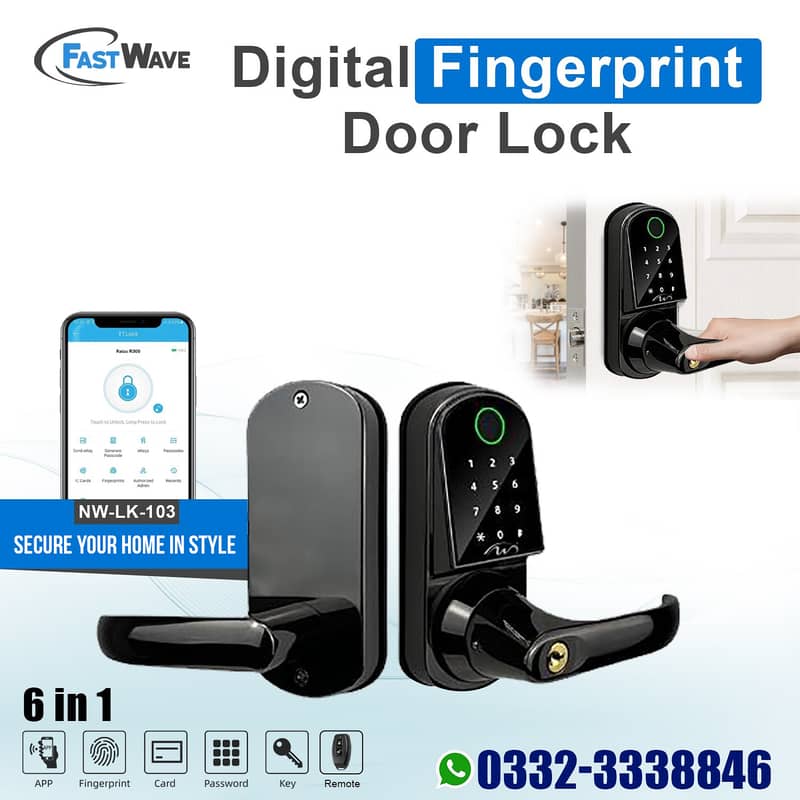 digitral Fingerprint password automatic door lock file safe locker 3
