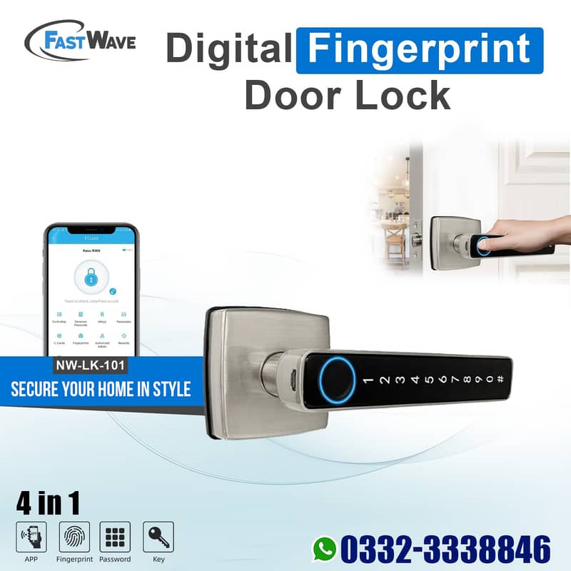 digitral Fingerprint password automatic door lock file safe locker 5