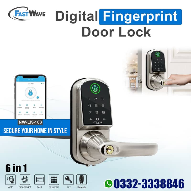 digitral Fingerprint password automatic door lock file safe locker 6
