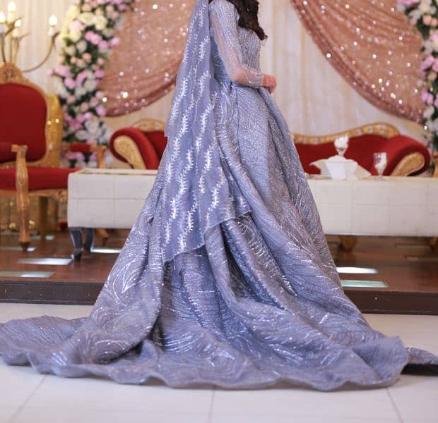 bridal frock , Walima or Valima dress , a wedding outfit or maxi 2