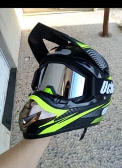 Brand New Helmet, with glasses unbreakable.