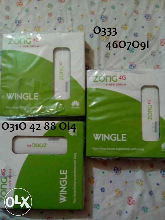 ZONG 4G WIFI USB AVAILABLE ( ALL SIM USE) CALLING. DATA. MBB 0