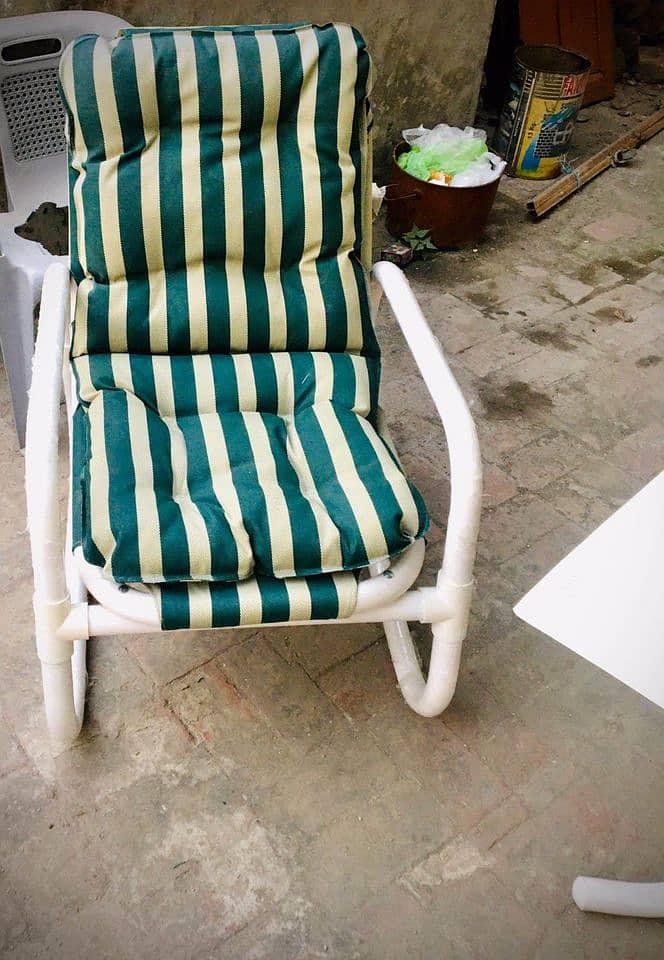 Outdoor Garden Lawn furniture, UPVC Plastic chairs, Swimming pool rest 12
