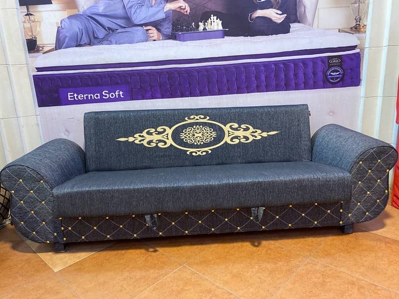 sofa cum bed (2in1)(Molty foam)(sofa +bed)(10 years warranty ) 9