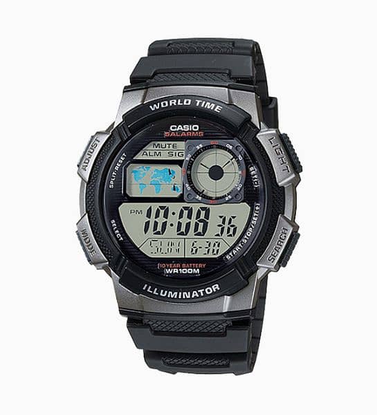Brand New Original Casio AE1000W-2AV World Time Watch 1