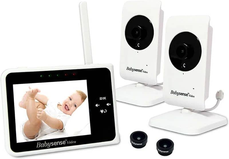 babysense vedio baby monitor sense 2 cameras intercom slightly used 0
