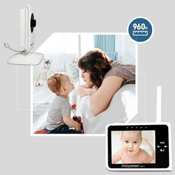 babysense vedio baby monitor sense 2 cameras intercom slightly used 4