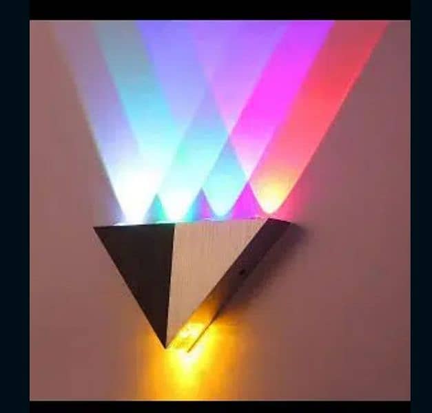 Modern Led Wall Lamp 3W Aluminum Body Triangle Wall Light For Be 0