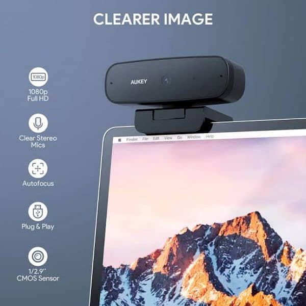 Aukey 1080p Webcam Original New Box Pack Model: PC-LM5 10