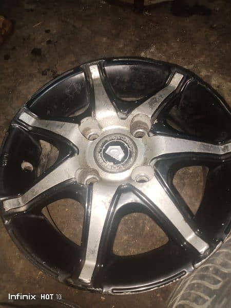 Suzuki alto VXR Every Hijet Mitsubishi japnese alloy rims 3 pieces 5