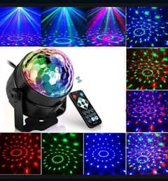 Sound Activated Rotating Disco Light Colorful LED Stage Light 3W