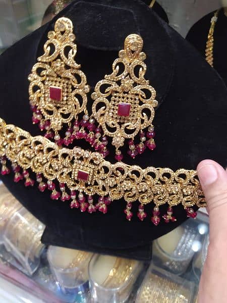 gold plated bridel set with mala 0
