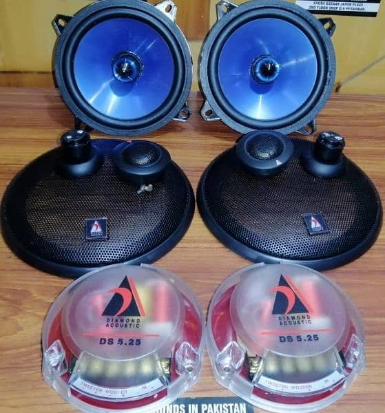 Original imported branded USA Diamond Acoustic Door Component Speakers 0