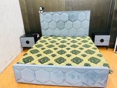 king Size bed Dressing and Side tables High Glass