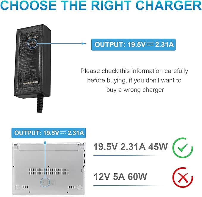ARyee 19.5V 2.31A AC Adapter Power Charger c53 6