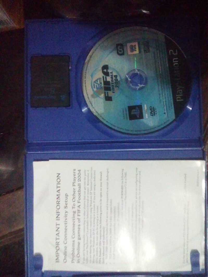 Fifa 2004 ps2 original dvd and fmcb ps2 memory card 4