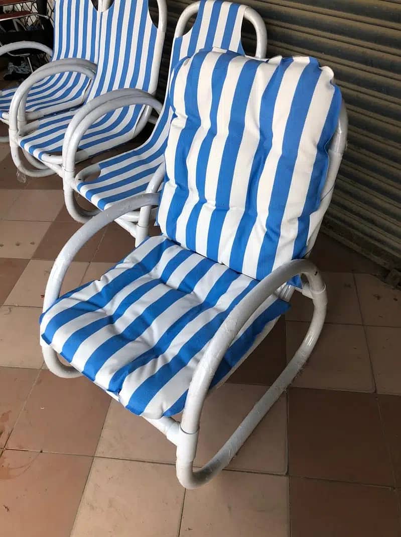 Garden Chairs, PVC Swimming poolLoungers, Outdoor furniture gujranwala 18