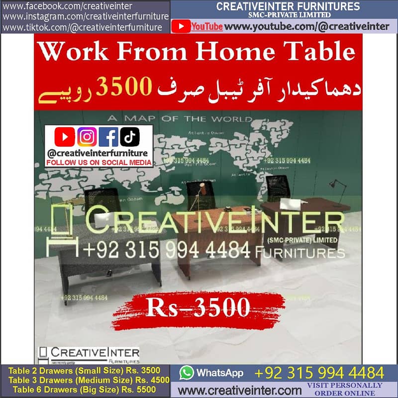 Office table Executive Chair Conference Reception Manager Table Desk 3