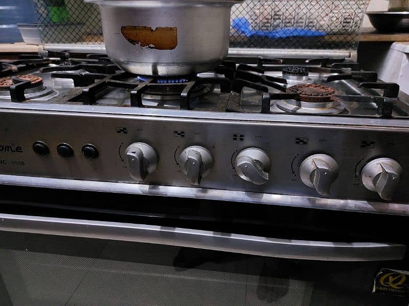 welcome 6500 gas stove with oven electric button start 4