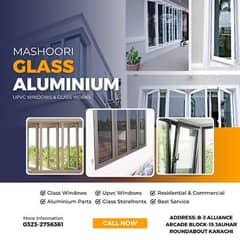 Aluminium Window - Upvc Window Door partition - slighting Glass work