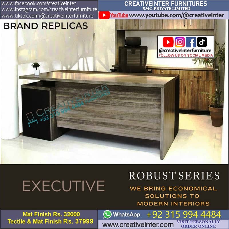Office Executive table Chair Conference Reception Manager Table Desk 19