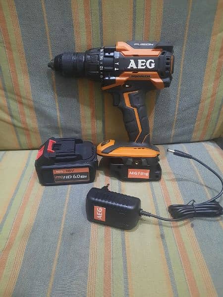 Brushless Impact Drill 18V AEG BSB18BL-602C 0