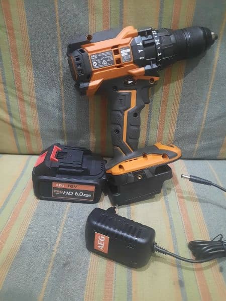 Brushless Impact Drill 18V AEG BSB18BL-602C 1