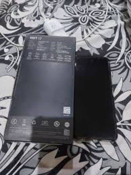 INFINIX HOT 12 WITH BOX AND CHARGER ORIGINAL.   0305/633/93/98 2
