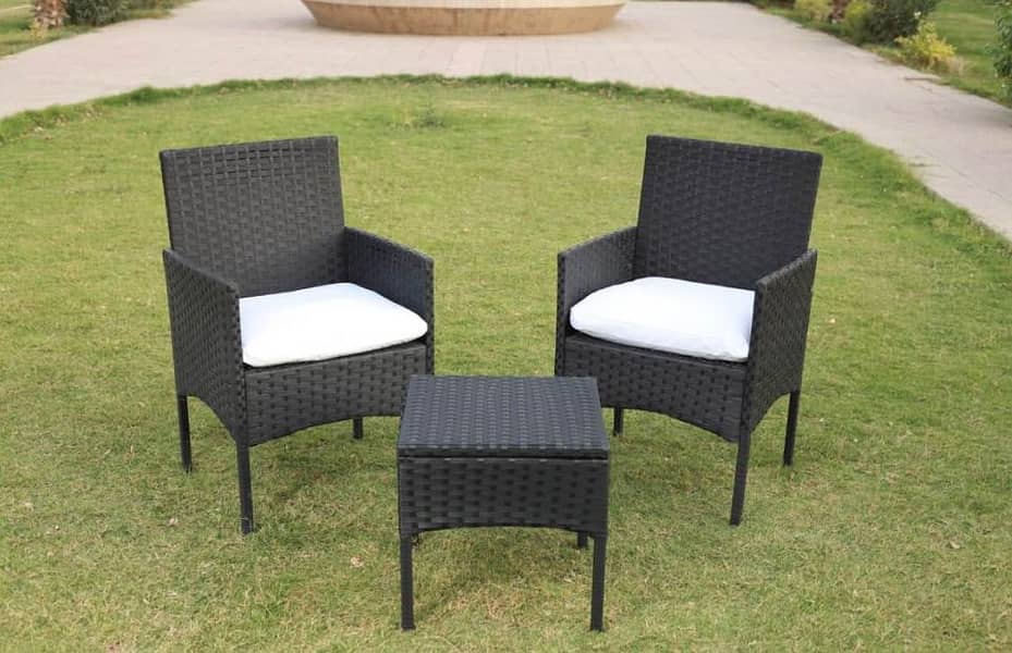 Rattan chairs, for outdoor open area sitting, Lawn, Cafe rooftop patio 4