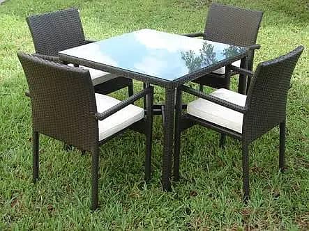 Rattan chairs, for outdoor open area sitting, Lawn, Cafe rooftop patio 14