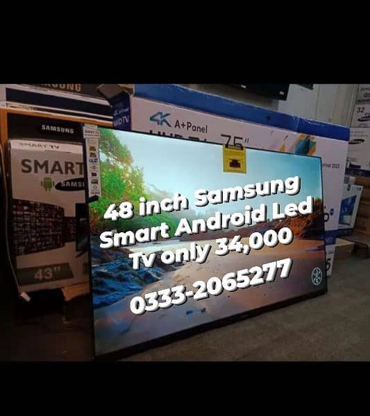 Smart Led tv 48 inch Samsung Android WiFi Led 3