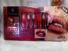 Dazzling Hues Lip Gloss Set 12-Piece Multi Color Box for Infinte Lip