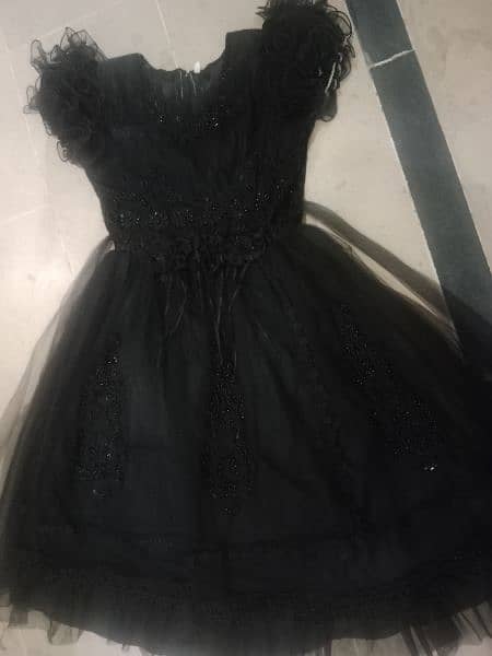 Beautiful Black Frocks for 10-11 years old 1