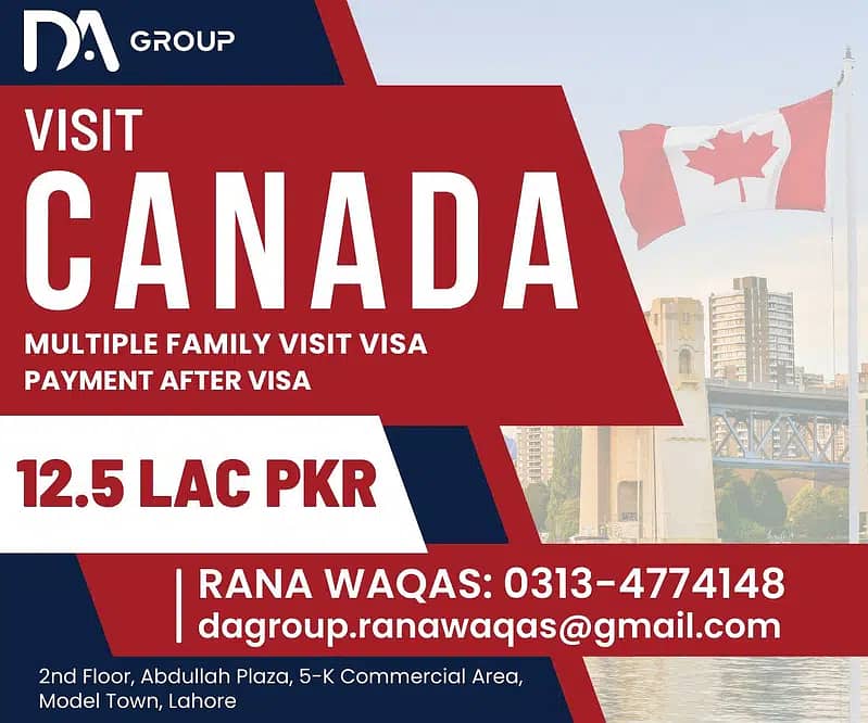 BEST PRICE FOR FAMILY (CANADA MULTIPLE VISIT VISA) 0