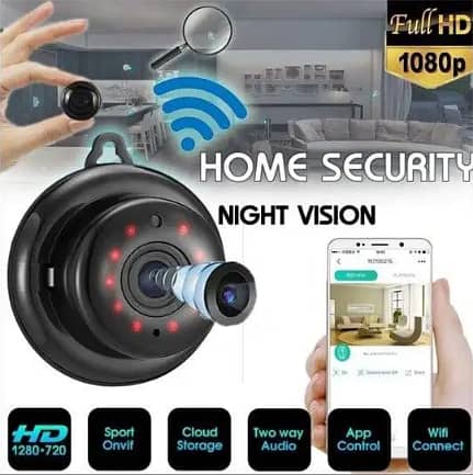 Mini Camera Home Wifi Camera HD Night vision 2way talk Video Record 0