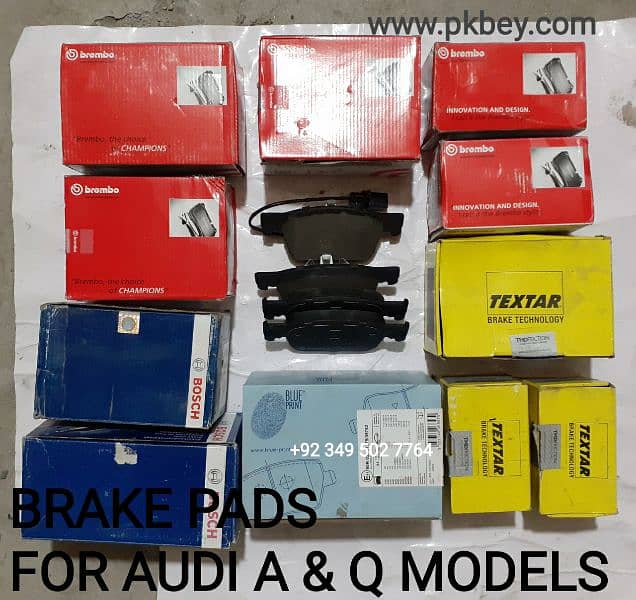 AUDI Service and Components. Oil Air filter,brake pads 1