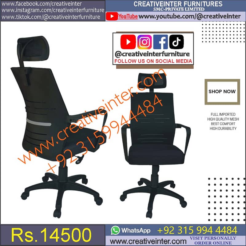 Office table workstation laptop computer chair sofa used working desk 17