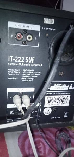 Intex IT-222 Suf 2.1 Channel Multimedia Speaker 2