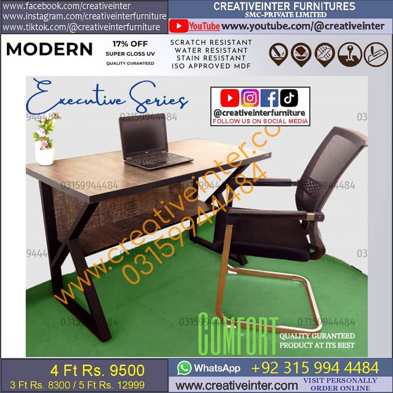 Office table Modern gaming desk chair workstation laptop study meeting 17