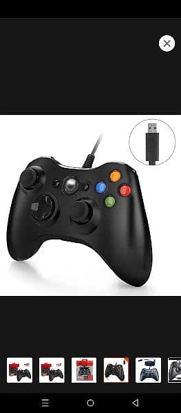XBox 360 wired controller For Windows Xbox and gaming PC laptop 4