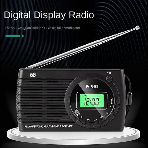 W-901 Radio Battery Operated FM AM SW 0