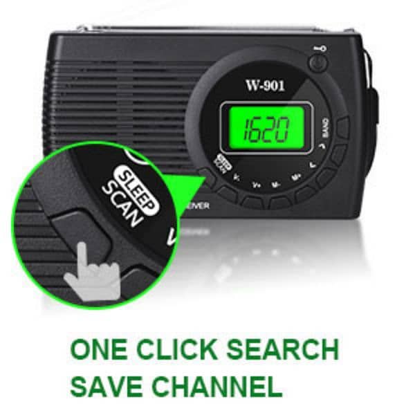 W-901 Radio Battery Operated FM AM SW 3