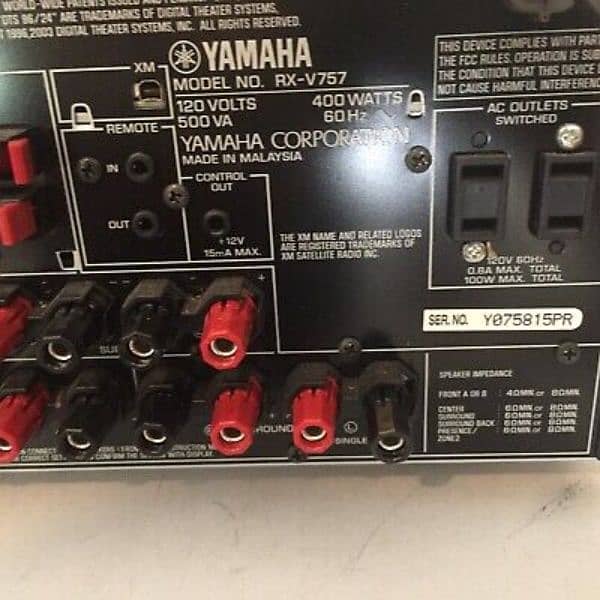 Yamaha RX-V757 7.1 Home theater Amplifier -Sony Denon Onkyo Pioneer 6